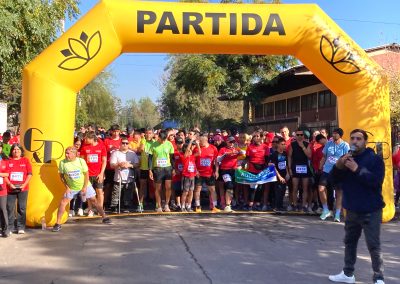 Arco Meta y Cronómetro Led