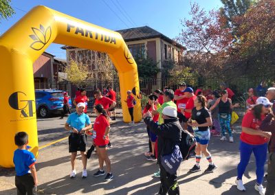 Arco Meta y Cronómetro Led